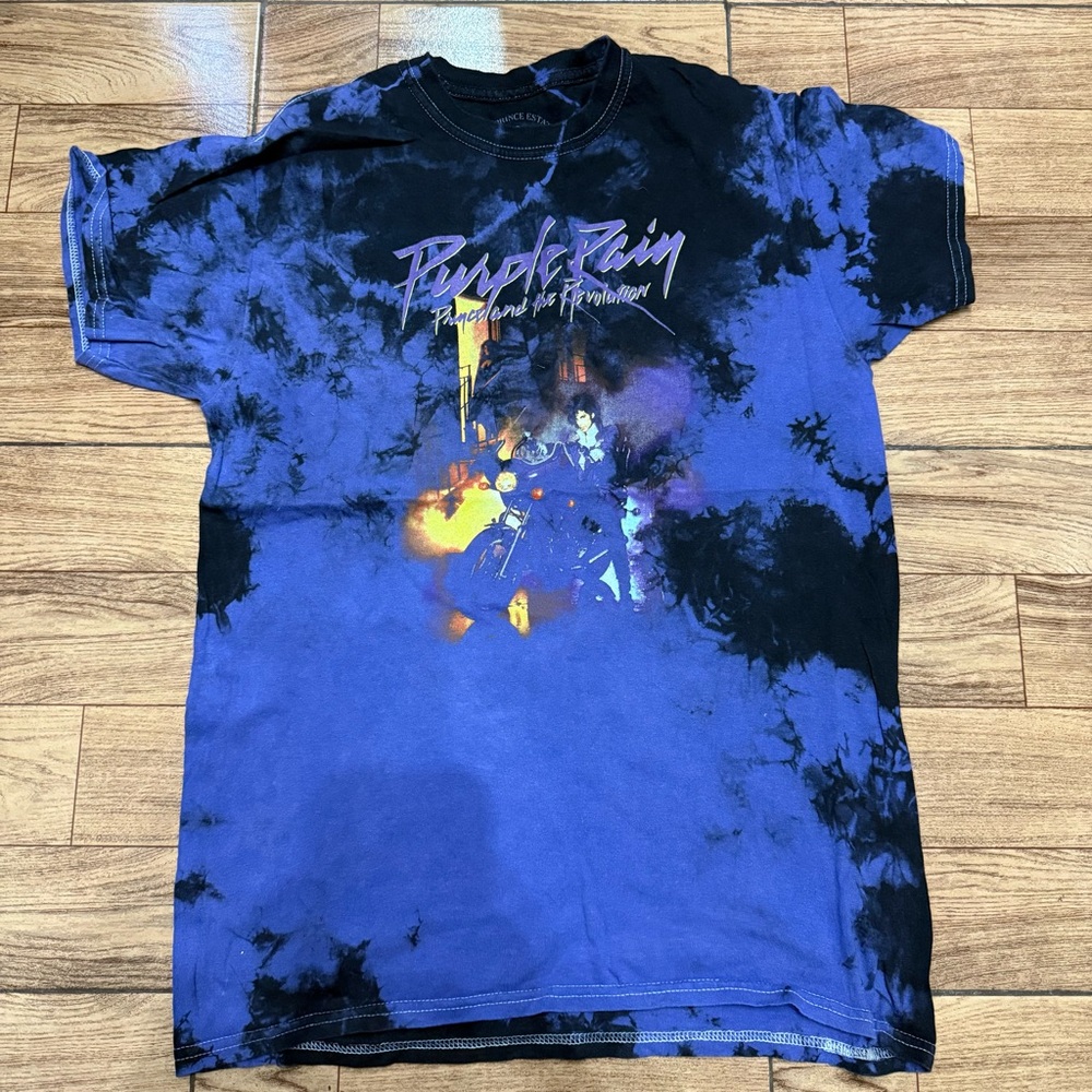 Prince Purple and Black Tie-Dye Tee